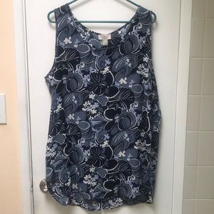 LOFT Sleeveless Blouse (never worn)